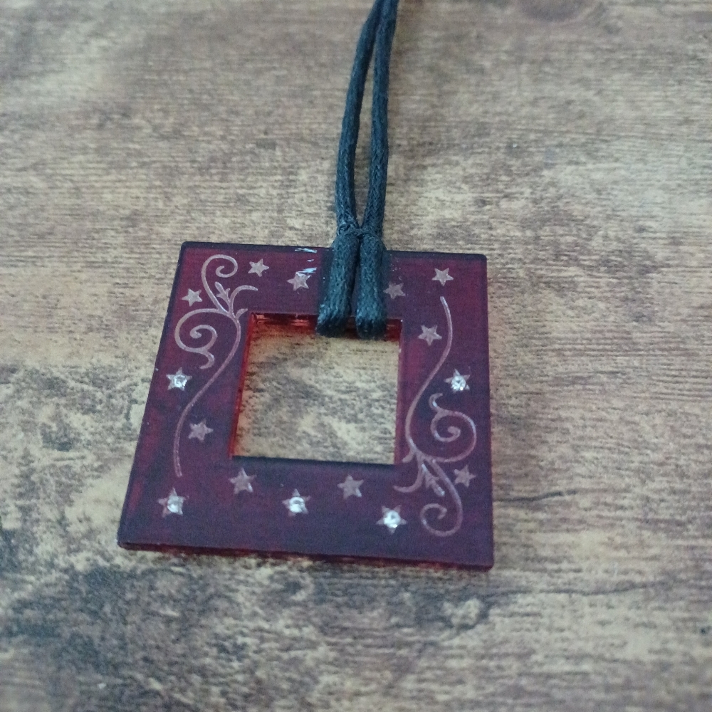Square Statement Necklace - image 1
